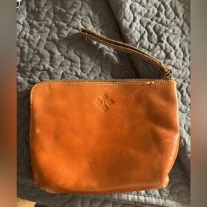 Patricia Nash Brown Leather Wristlet